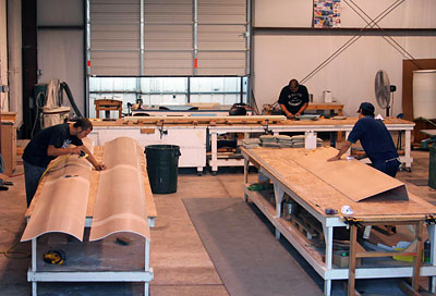 A view of the Fabrication section of the shop floor.